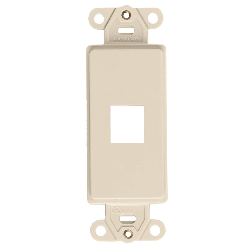 Leviton Decora Quickport Plate 1 Port Ivory (41641-I)