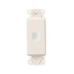 Leviton Decora Quickport Plate 1 Port Light Almond (41641-T)