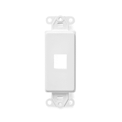 Leviton Decora Quickport Plate 1 Port White (41641-W)