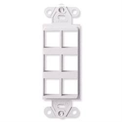 Leviton Decora Quickport Plate 6 Ports - White (41646-W)