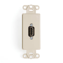 Leviton Decora HDMI to HDMI Plate Ivory (41647-I)