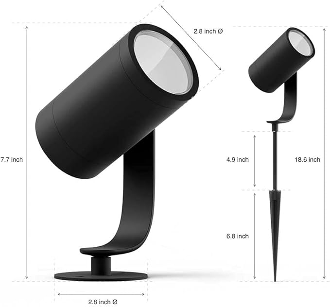 HUE WHITE COLOR AMBIANCE LILY OUTDOOR SPOT LIGHT BASE KIT