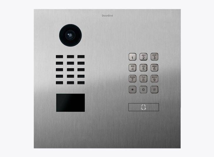 DoorBird IP Video Door Station, 1 Call Button, Keypad, V2A Stainless (D2101KH)