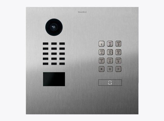 DoorBird IP Video Door Station, 1 Call Button, Keypad, V2A Stainless (D2101KH)