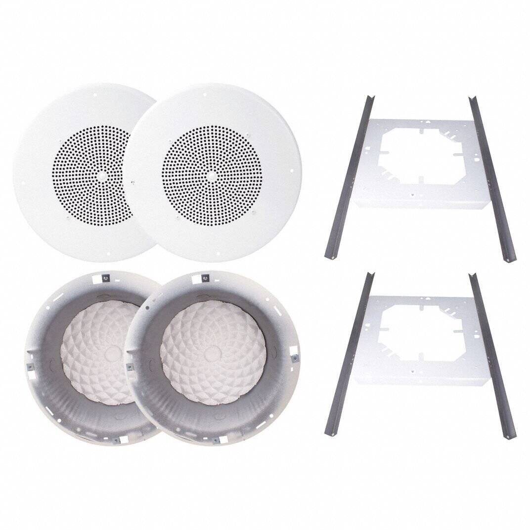 Speco 2 EACH OF: G86TCG SPEAKER, TS8 MOUNTING BRACKET, STH8 BACKCAN (SPE-G86KITPRC)