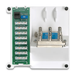 Leviton Compact Series Security Telephone and 6 Way Video Module (47603-TSV)