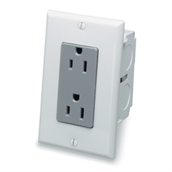 Leviton Single Gang Dual Outlet Kit For SMC (47605-ACN)