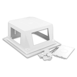 Leviton Recessed Entertainment Box with Low Profile Frame (47617-REB)
