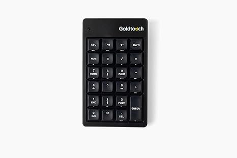 Goldtouch Elite Numeric Keypad - For Pc And Mac - Black