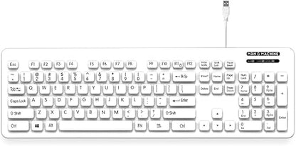 Teclado Lcool Hombre-Máquina - Blanco