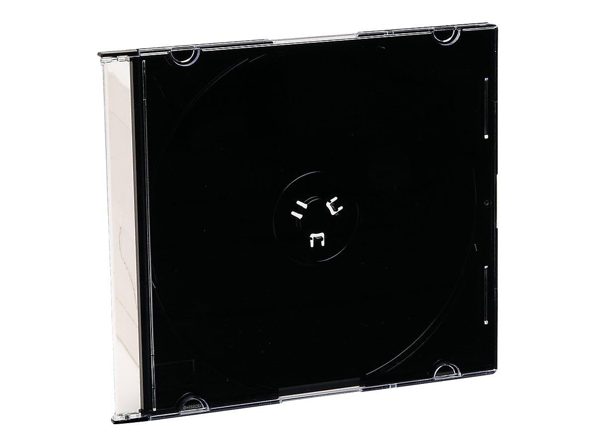 Verbatim CD/DVD Black Slim Jewel Cases - 200pk (bulk)