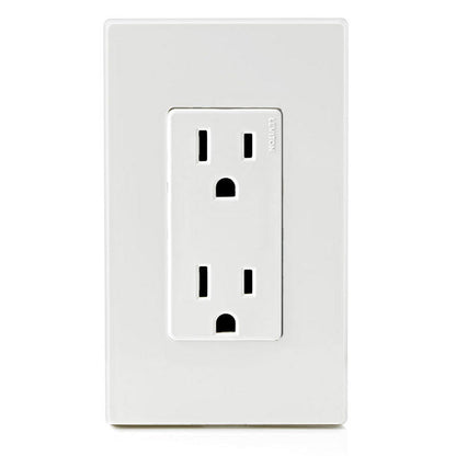 Leviton Decora AC Receptacle 15A 125V White (5325-W)