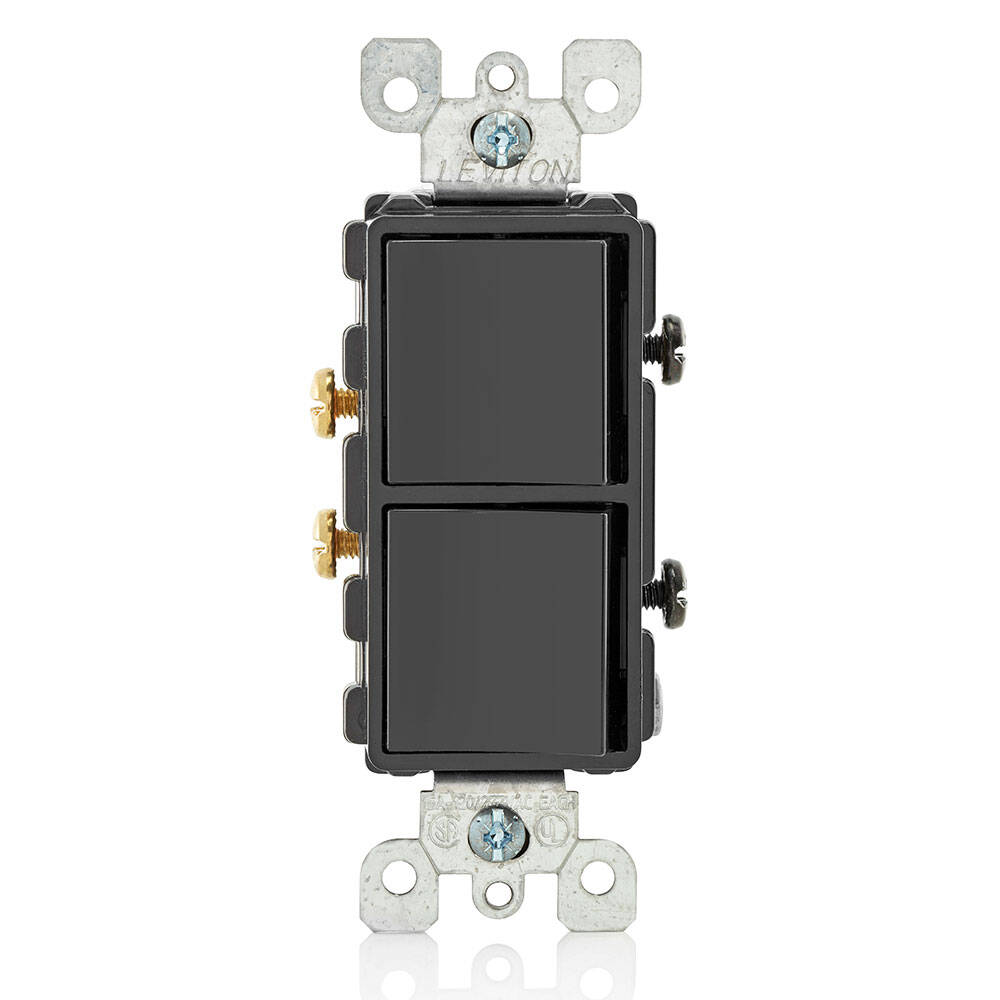 Leviton Single-Pole AC Combination Switch 15A 120/277V Black (5634-E)