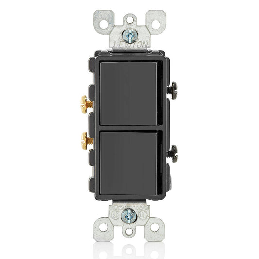 Leviton Single-Pole AC Combination Switch 15A 120/277V Black (5634-E)