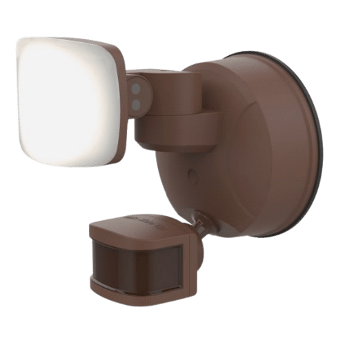 Enbrighten WiFi Smart Motion Security Light, 1 Head, Bronze (58186-S1)