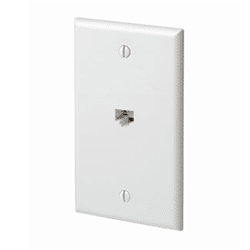 Leviton Quickplate Decora Style 1 CAT5E Data Port - White (5EA20-S1W)