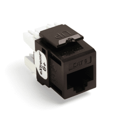 Leviton Quickport eXtreme 6+ CAT6 Insert Brown (61110-RB6)