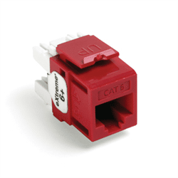 Leviton Quickport eXtreme 6+ CAT5 Insert Crimson (61110-RC6)