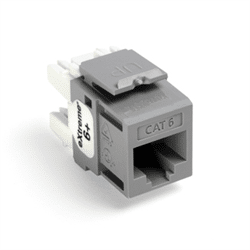 Leviton Quickport eXtreme 6+ CAT5 Insert Gray (61110-RG6)