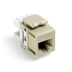 Leviton Quickport eXtreme 6+ CAT6 Insert Ivory (61110-RI6)