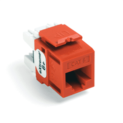 Leviton Quickport eXtreme 6+ CAT6 Insert Orange (61110-RO6)