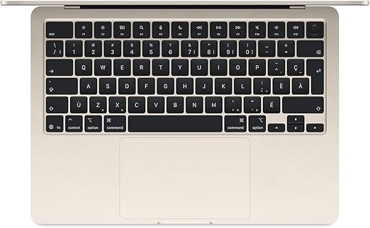 Apple 2025 MacBook Air, FR MBA 13IN M4 CHIP 10C CPU 10C GPU 16GB 512GB SSD-Starlight