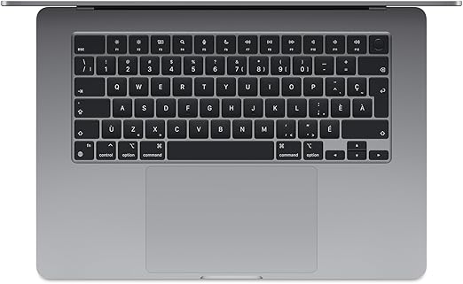 MacBook Air de 13 pulgadas (2024) con procesador Apple M3 (16 GB de RAM y 256 GB de SSD), color gris espacial.