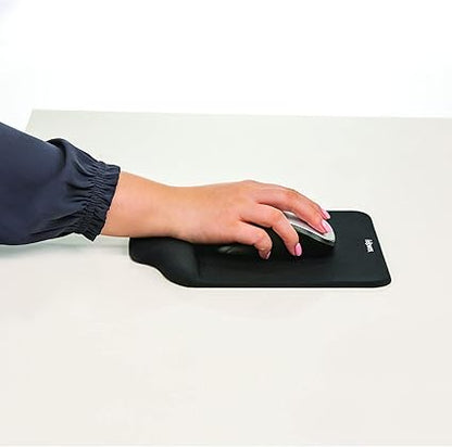 Alfombrilla de ratón Fellowes Plush Touch con soporte para la muñeca