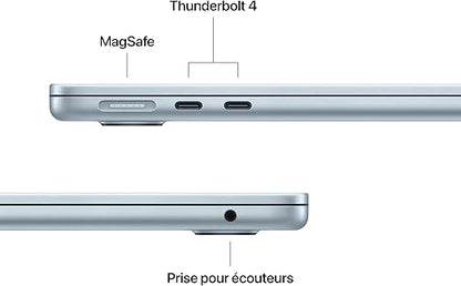 Apple 2025 MacBook Air, FR MBA 13IN M4 CHIP 10C CPU 10C GPU 16GB 512GB SSD SKY BLUE