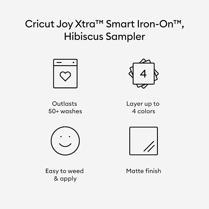Cricut Joy Xtra Smart - Hibisco termoadhesivo (9,5 x 12 pulgadas) (3)