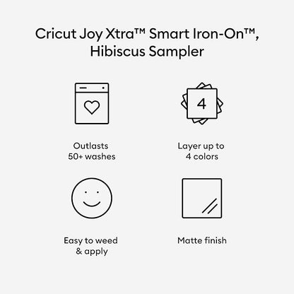 Cricut Joy Xtra Smart - Hibisco termoadhesivo (9,5 x 12 pulgadas) (3)