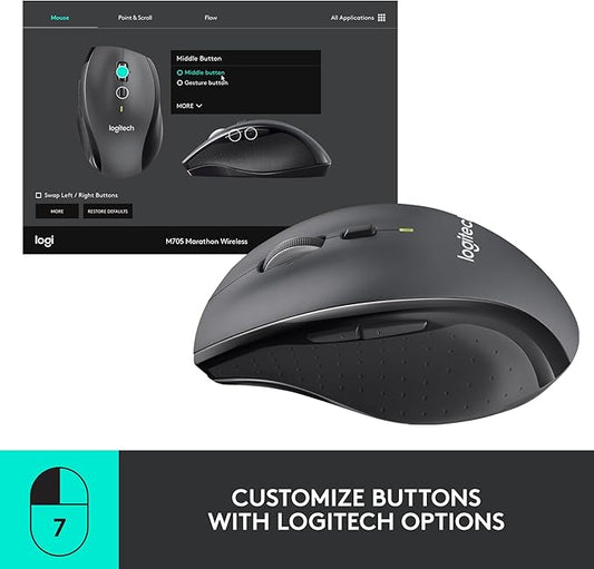 EW KT/WBM MOUSE - LOGITECH MARATHON MOUSE M705 - 910-001935