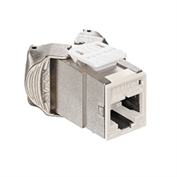 Leviton Atlas-X1 Shielded CAT6 RJ45 Quickport Connector, Ivory (61SJK-RI6)