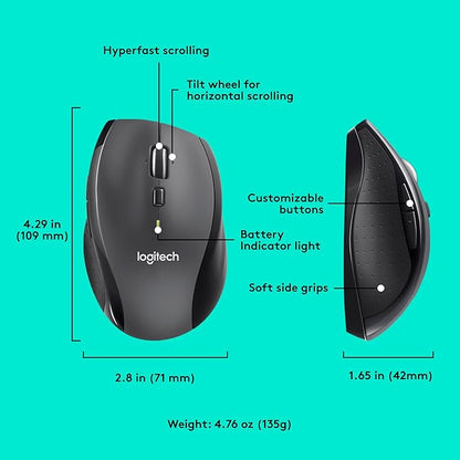 Ratón EW KT/WBM - Ratón Logitech Marathon M705 - 910-001935