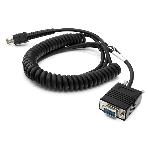 Câble de transfert de données série Zebra - Câble de transfert de données série de 9 pieds pour code-barres S