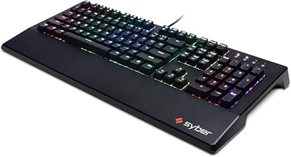 SOLO REEMPLAZO DE TECLADO PARA JUEGOS USB RGB DE 7 COLORES