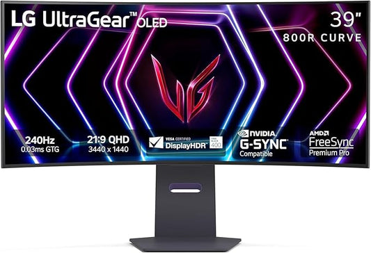 ULTRAGEAR 39IN UWQHD 3440X1440 OLED GAMING MONITOR WHITE 275 CD/M2