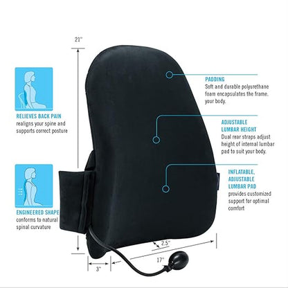 Customair Backrest With Adjustable Lumbar
