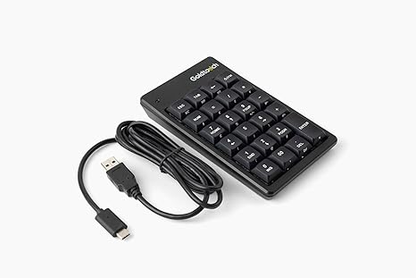 Goldtouch Elite Numeric Keypad - For Pc And Mac - Black