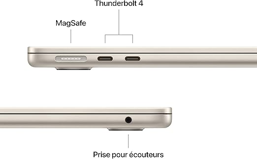 Apple 2025 MacBook Air, FR MBA 13IN M4 CHIP 10C CPU 10C GPU 16GB 512GB SSD-Starlight