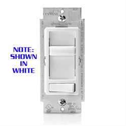 Leviton Decora Dimmable CFL and Incandescent Dimmer 120V Black (6674-P0E)