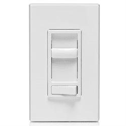 Leviton Decora Dimmable CFL and Incandescent Dimmer 120V White (6674-P0W)