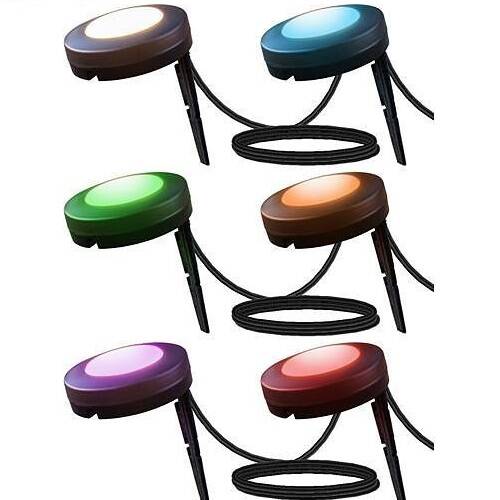 JascoPro WiFi LED Large Landscape Lights, 12 Pucks (66872)