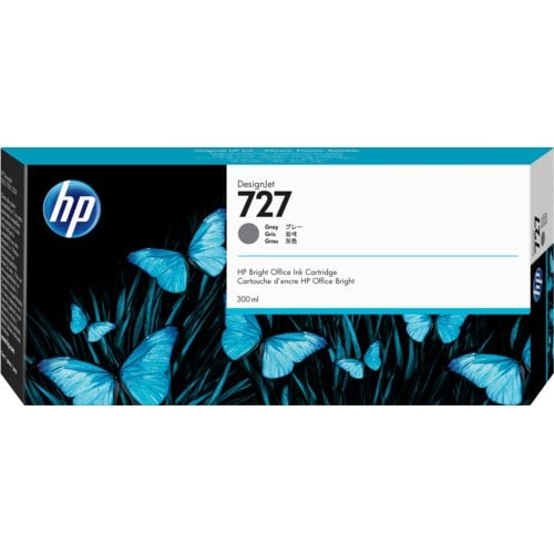 Cartucho de tinta DesignJet HP 727 gris de 300 ml