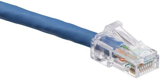 Leviton eXtreme Cat 6 SlimLine Boot Patch Cord, 7 ft, Blue (6D460-7L)