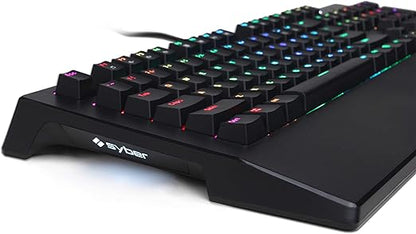 SOLO REEMPLAZO DE TECLADO PARA JUEGOS USB RGB DE 7 COLORES