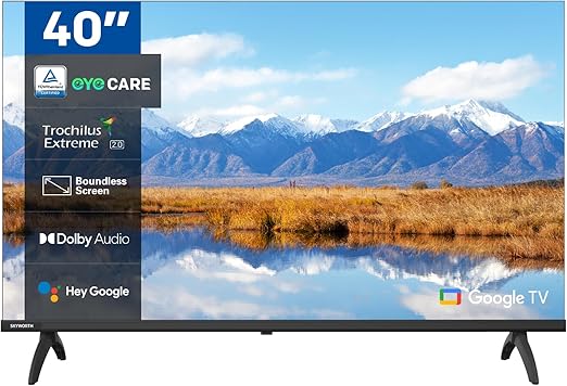 Skyworth 40Inc Google TV avec télécommande vocale Google Assistant