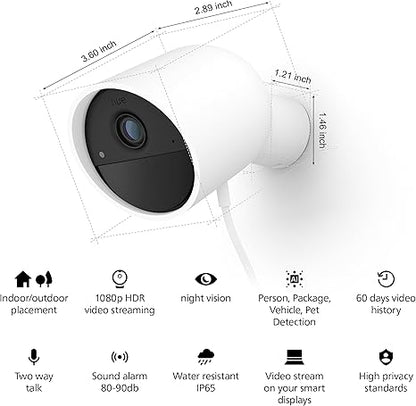 HUE SECURE CAMERA WIRED WHITE NAM 2PK