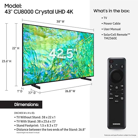 EW WE/LVS SAMSUNG 43IN UHD PROIDIOMA