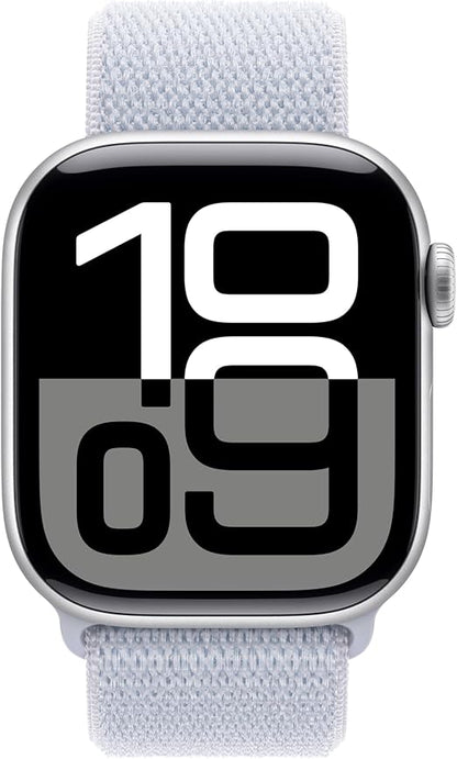 Apple Watch Series 10 GPS Sport Loop Band- 42mm-Silver